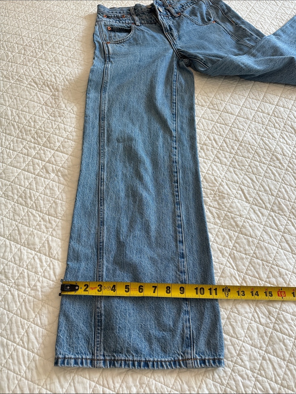 Pistola Wide-Leg Vintage Blue Denim Jeans - Picture 12 of 14